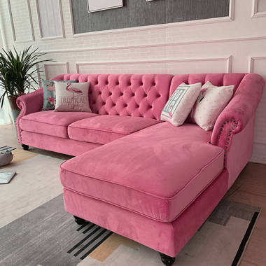 Pink couches for deals sale